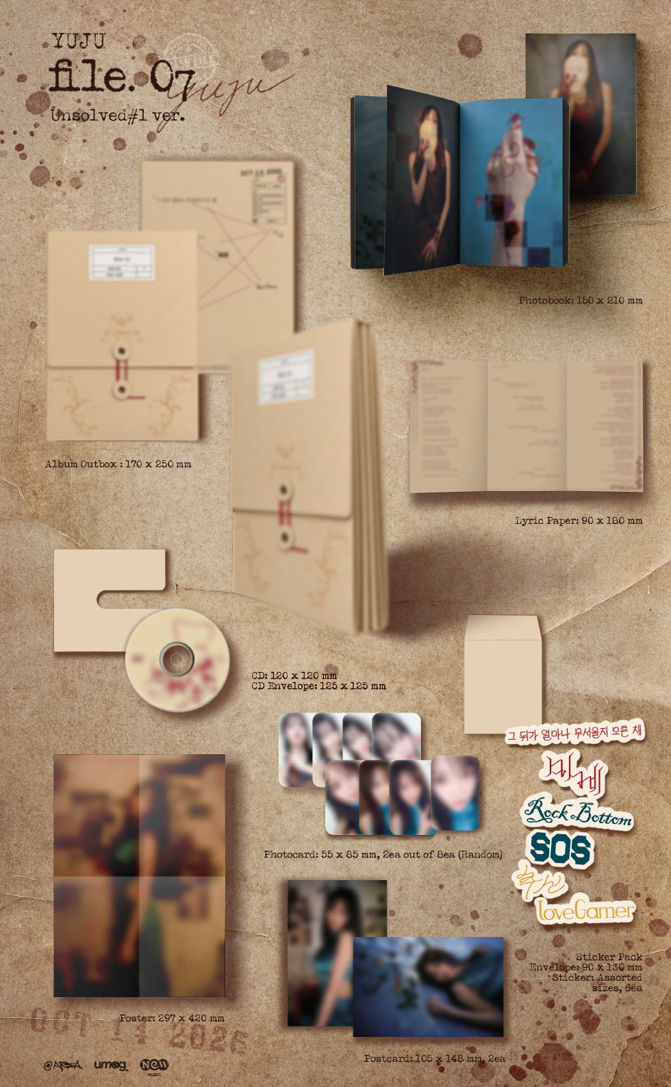 YUJU - 4TH MINI ALBUM : FILE. 07 (Y5-6A14-103) - image 2 [72a1e61ae996]