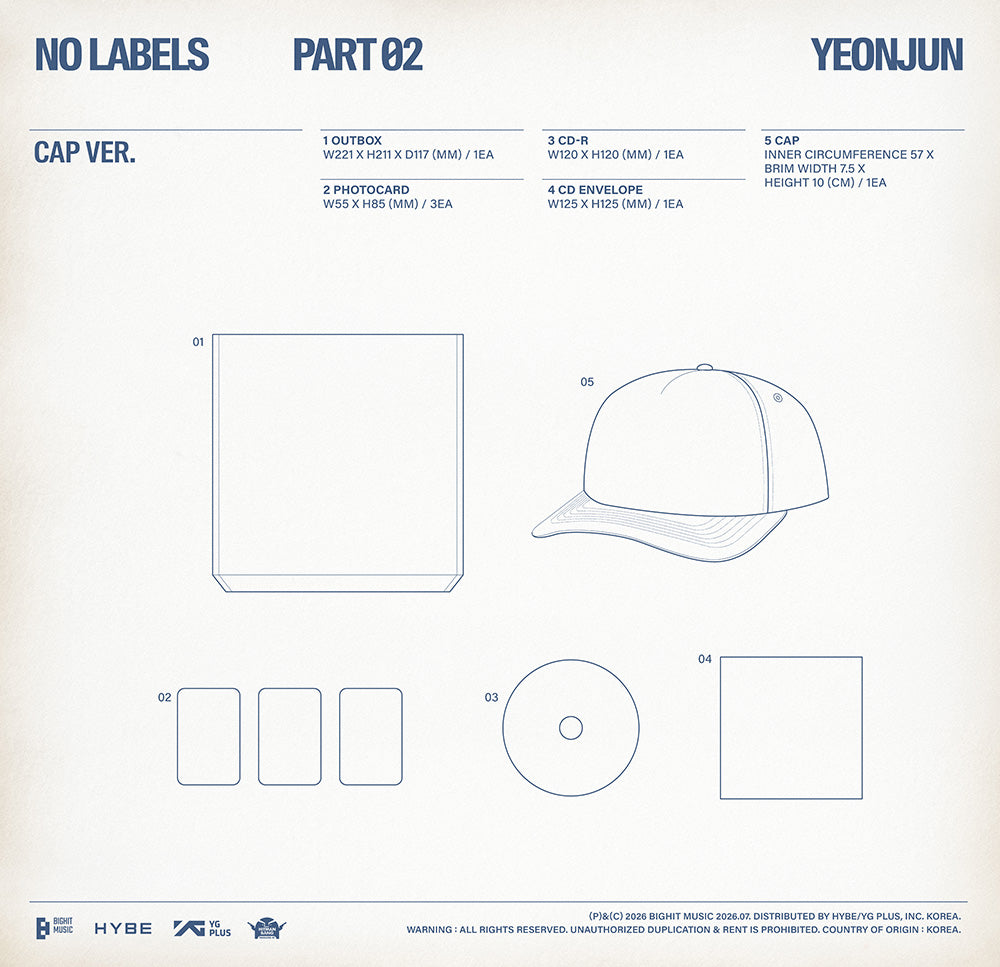 YEONJUN - NO LABELS: PART 02 (CAP VER.) – TOKKI-SHOP