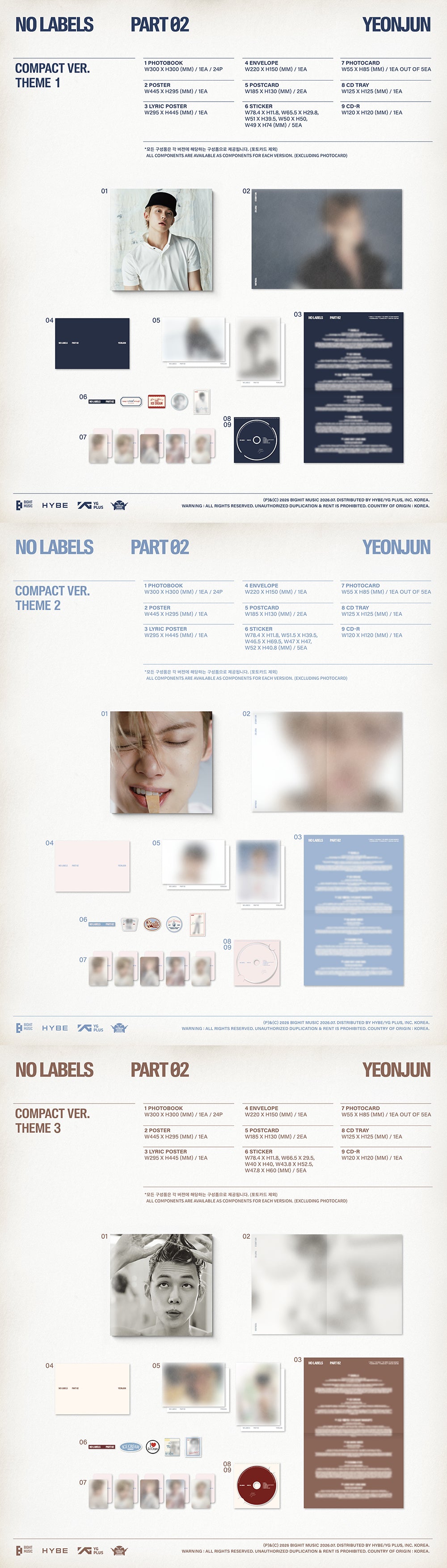 YEONJUN - NO LABELS: PART 02 (COMPACT VER.)