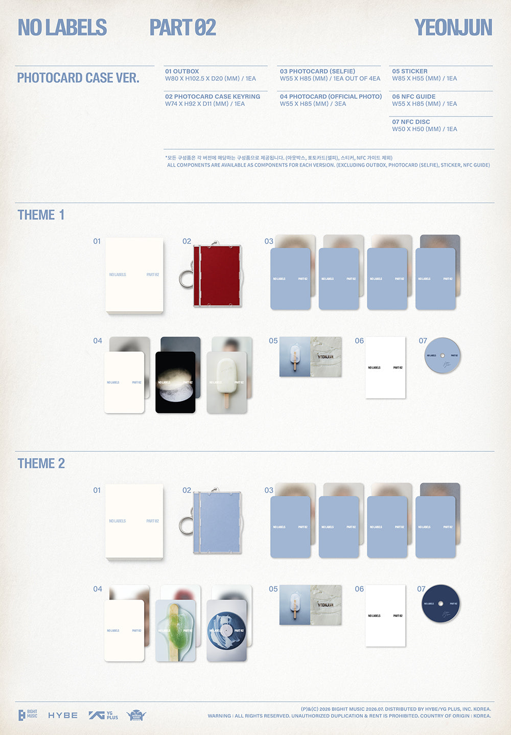 YEONJUN - NO LABELS: PART 02 (PHOTOCARD CASE VER.)