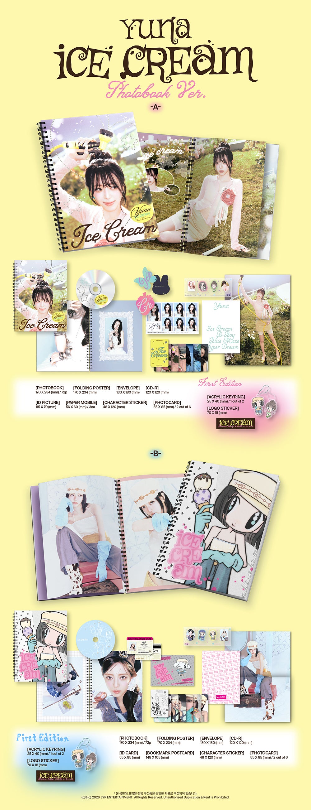 YUNA (ITZY) - 1ST MINI ALBUM [ICE CREAM]