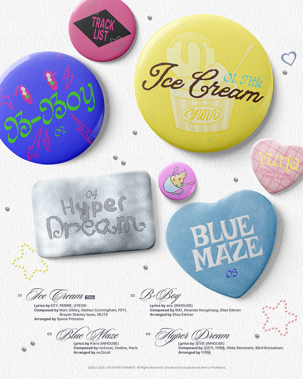 YUNA (ITZY) - 1ST MINI ALBUM [ICE CREAM] MINI BAG VER. (MD VER.)