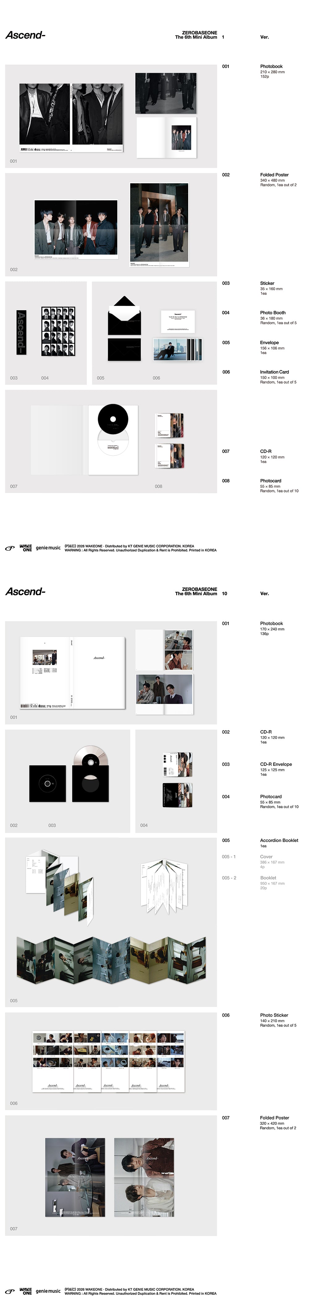 ZEROBASEONE - THE 6TH MINI ALBUM [ASCEND-]