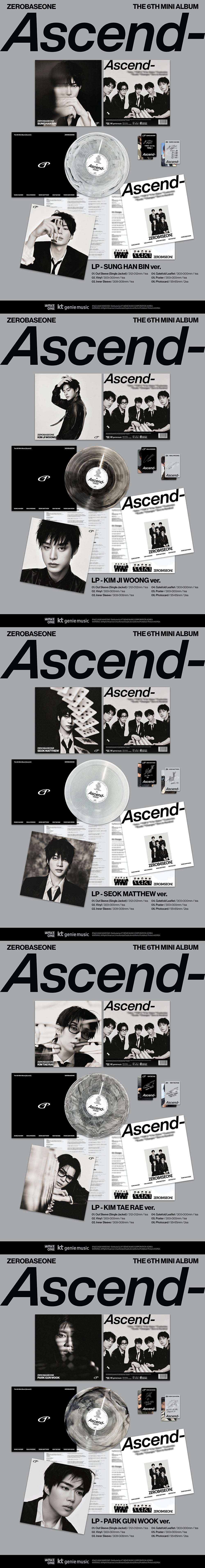 ZEROBASEONE - THE 6TH MINI ALBUM [ASCEND-] LP VER.