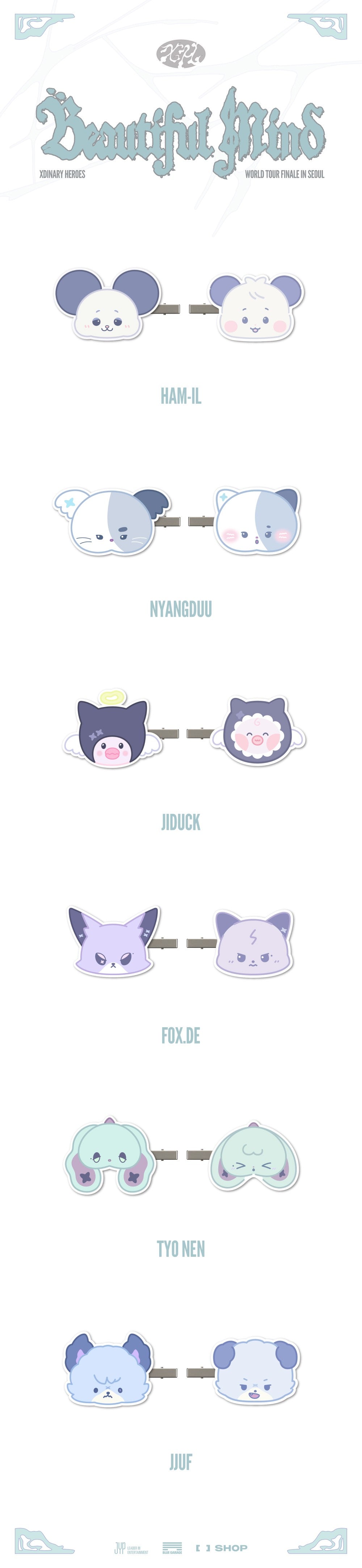 [PRE-ORDER] Xdinary Heroes - Xdinary Monsters HAIR CLIP [Beautiful Mind] World Tour FINALE in SEOUL Merch