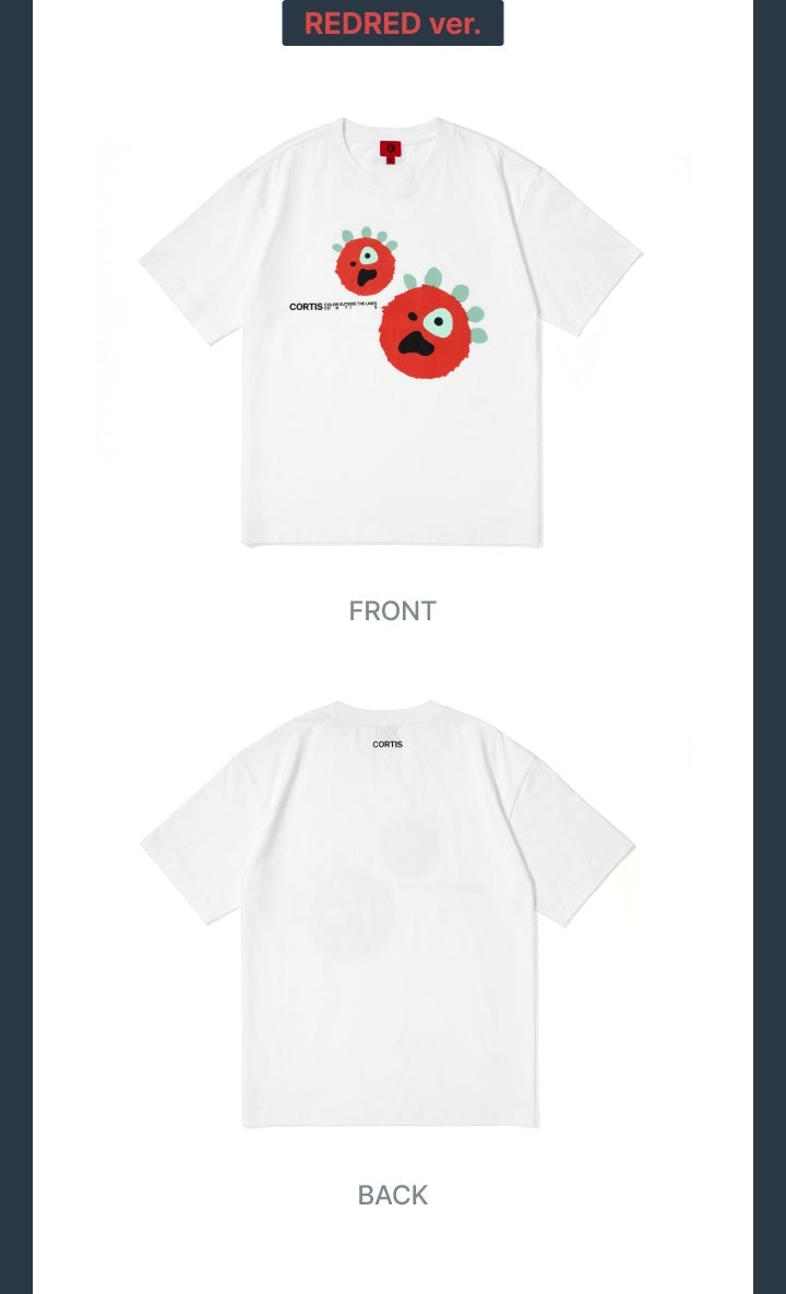 CORTIS - BALL T-SHIRT (REDRED VER.) ['26 CORTIS TOUR : PUT YOUR PHONE DOWN MD]