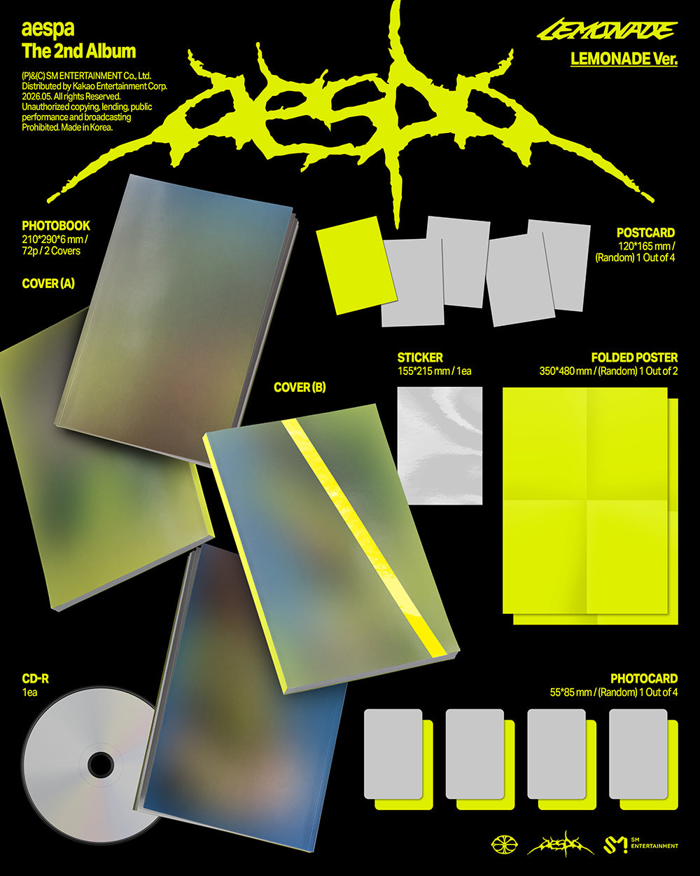 AESPA - 2ND ALBUM [LEMONADE] (LEMONADE VER.)