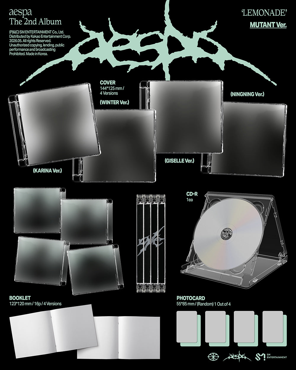 AESPA - 2ND ALBUM [LEMONADE] (MUTANT VER.)