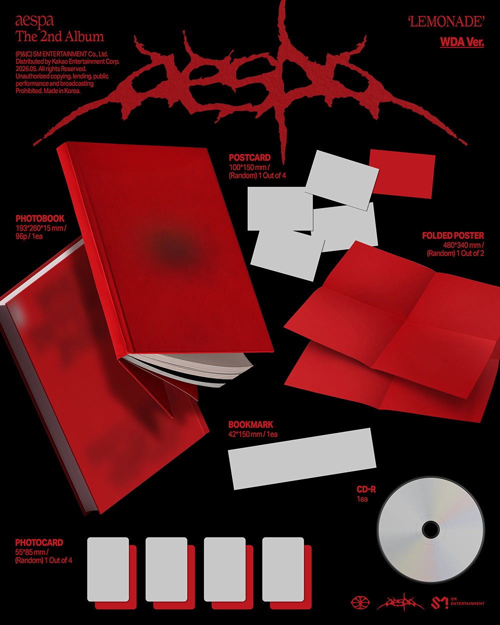 AESPA - 2ND ALBUM [LEMONADE] (WDA VER.)