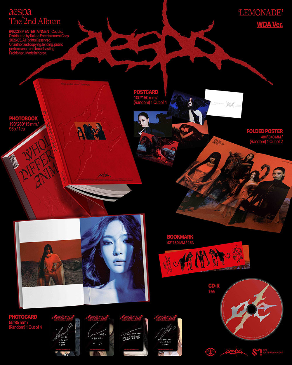 AESPA - 2ND ALBUM [LEMONADE] (WDA VER.)