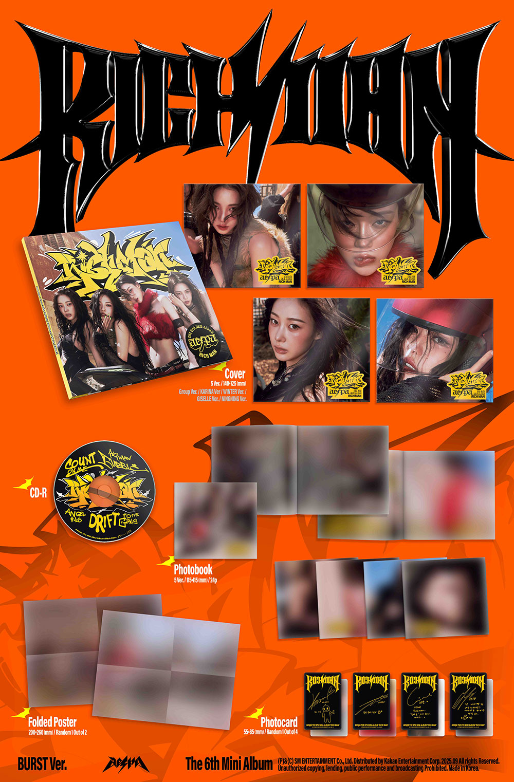 AESPA - RICH MAN (BURST VER.) [6TH MINI ALBUM]