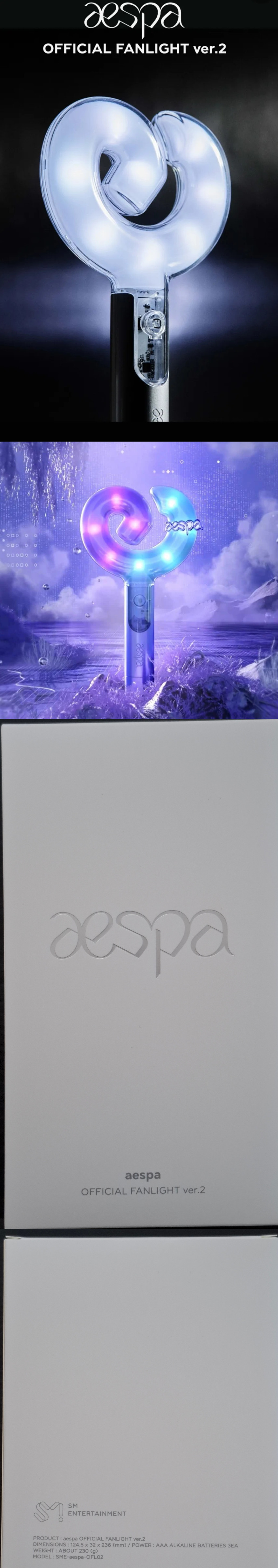 PRE-ORDER] AESPA - OFFICIAL FANLIGHT LIGHTSTICK VER. 2