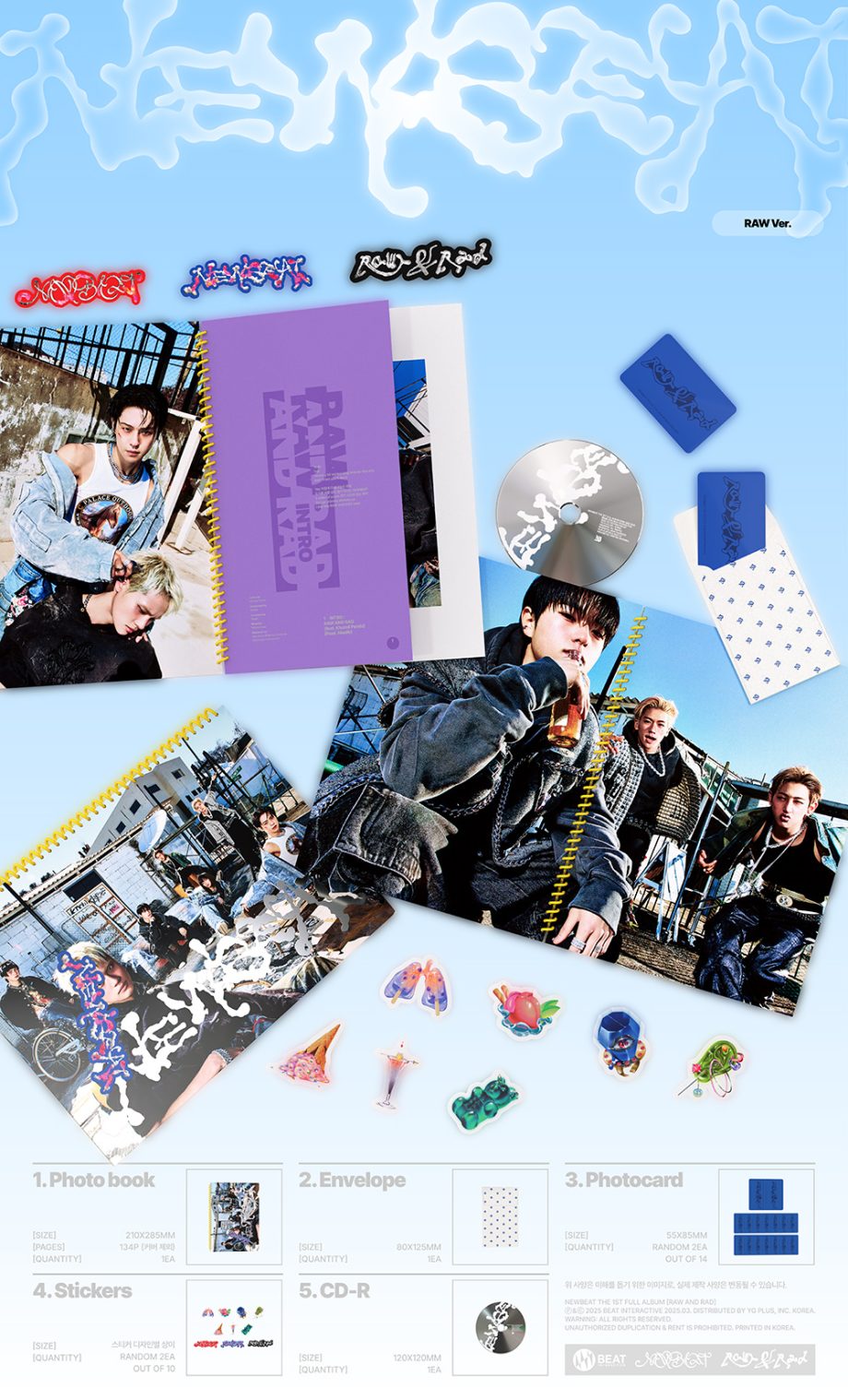 NEWBEAT - RAW AND RAD (PHOTOBOOK VER.) [1ST FULL ALBUM]