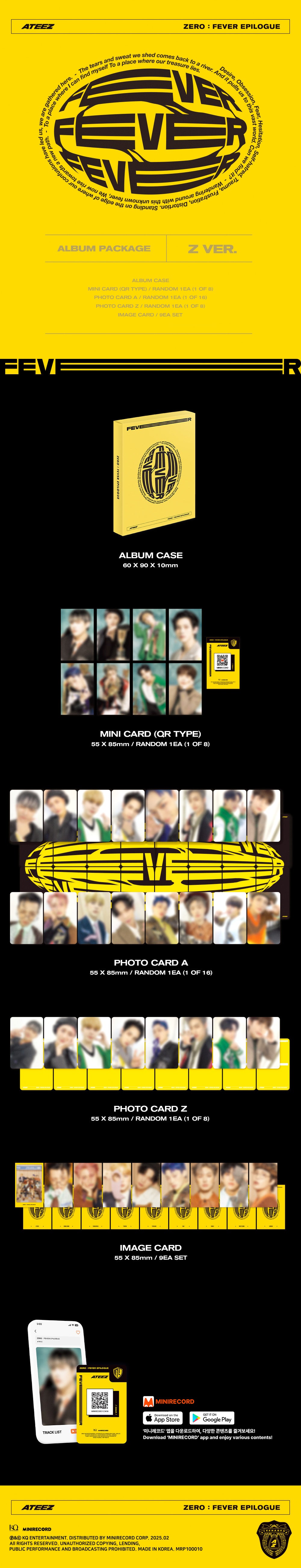 [PRE-ORDER] ATEEZ - ZERO : FEVER EPILOGUE (PLATFORM VER.) + WITHMUU POB PHOTOCARD