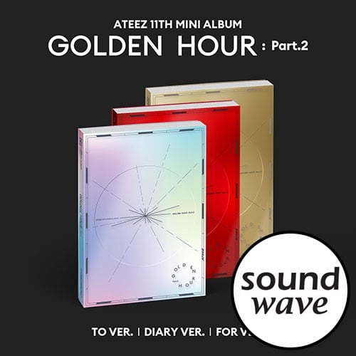 [PRE-ORDER] ATEEZ - GOLDEN HOUR : PART.2 (11TH MINI ALBUM) + SOUNDWAVE POB PHOTOCARD