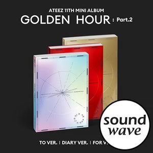 [PRE-ORDER] ATEEZ - GOLDEN HOUR : PART.2 (11TH EP ALBUM) + SOUNDWAVE POB PHOTOCARD