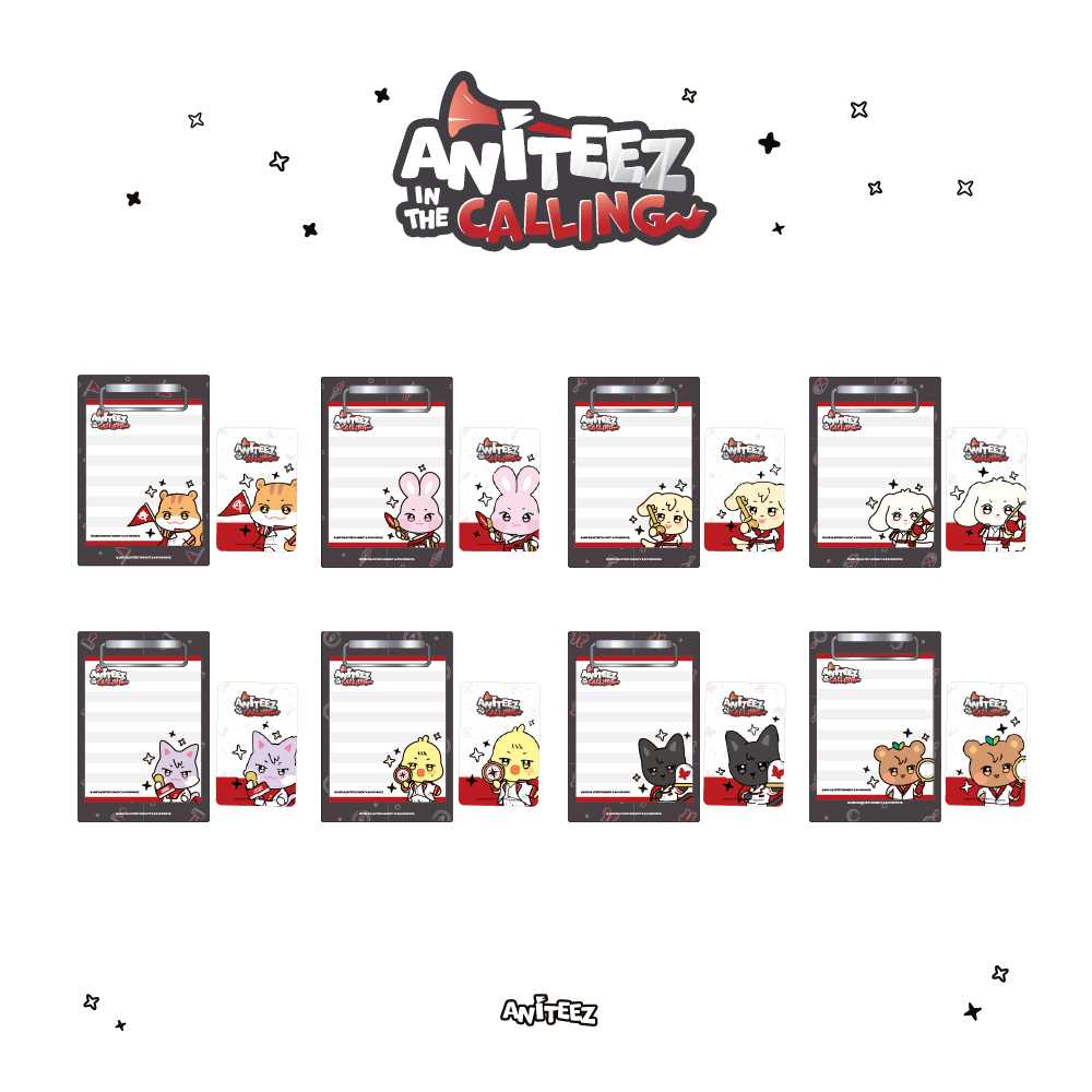 [PRE-ORDER] ATEEZ - ANITEEZ IN THE CALLING - MINI CLIPBOARD & MEMO PAD SET