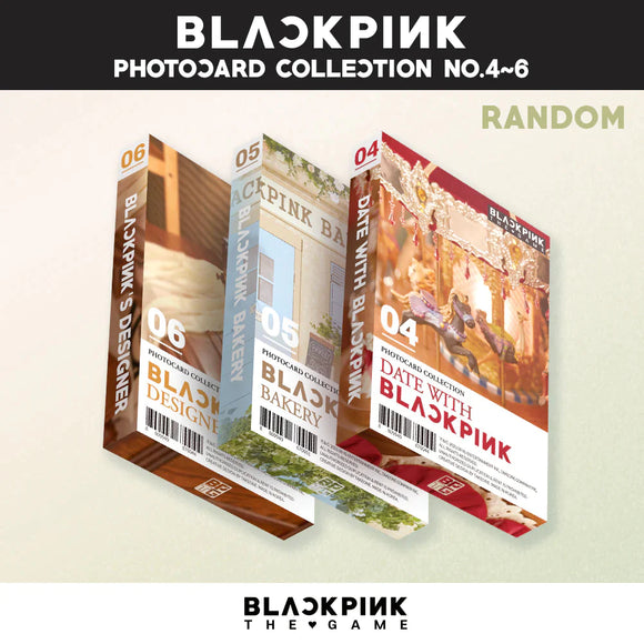 BLACKPINK - THE GAME PHOTOCARD COLLECTION NO. 1-6 + EXTRA PHOTOCARD