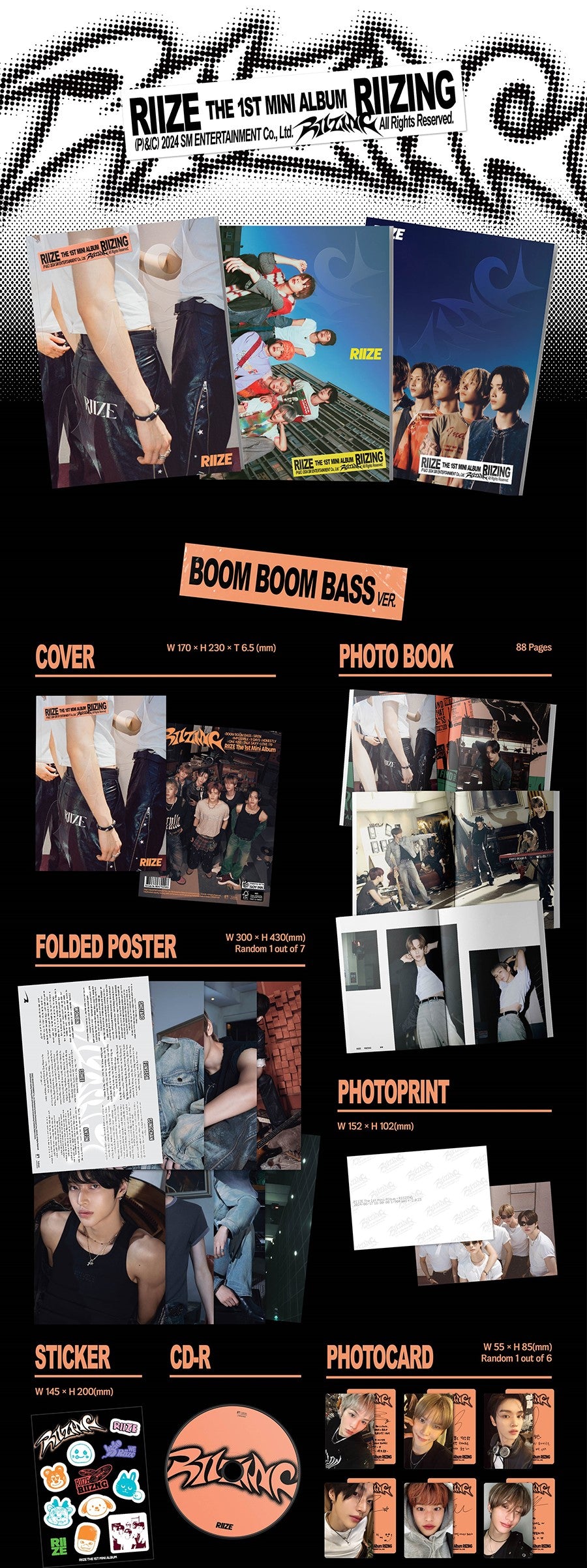 [PRE-ORDER] RIIZE - RIIZING (PHOTO BOOK VER.) + LUCKY DRAW MAKESTAR  POB PHOTOCARD