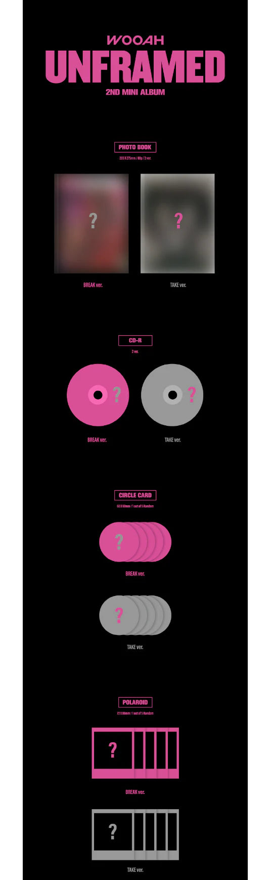 WOOAH - 2ND MINI ALBUM [UNFRAMED]