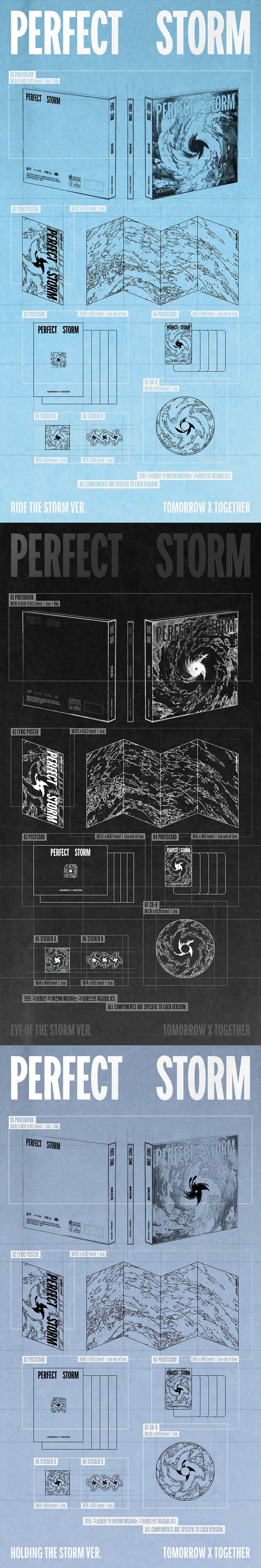 TOMORROW X TOGETHER - 9th Mini Album 'PERFECT STORM' (Set) - Details