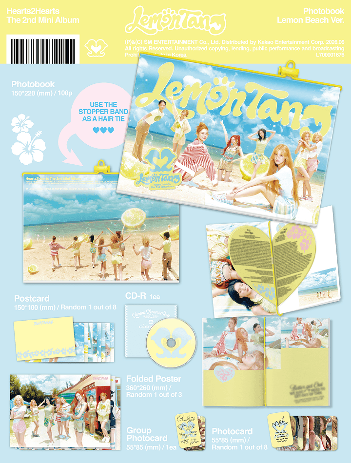 HEARTS2HEARTS - 2ND MINI ALBUM [LEMON TANG] (PHOTOBOOK VER.) - BERRIZ POB