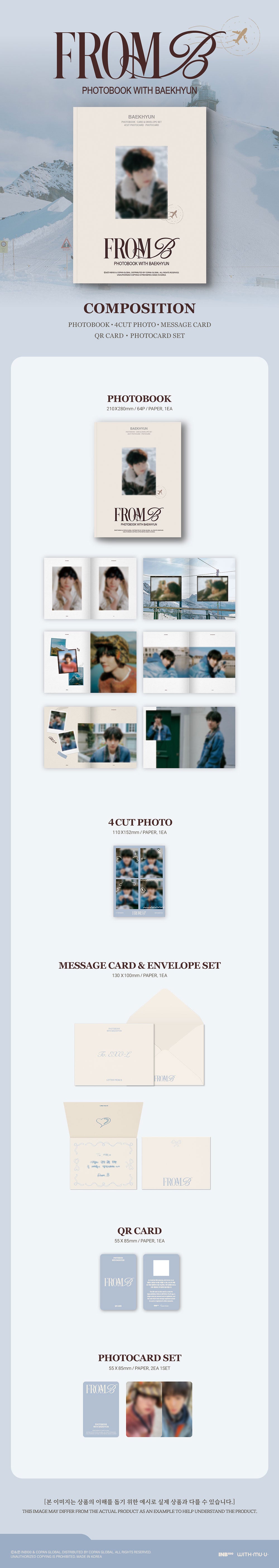 [PRE-ORDER] BAEKHYUN (EXO) - PHOTOBOOK [FROM B]