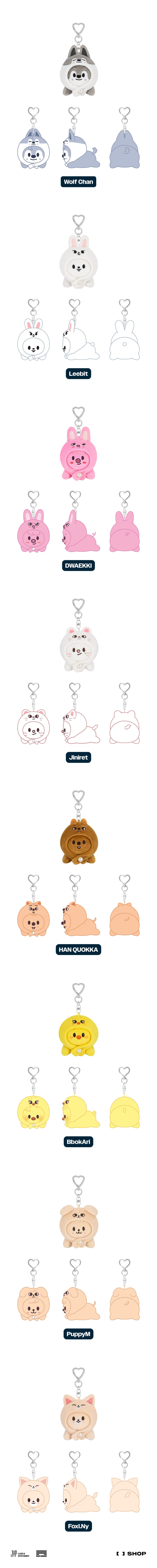 STRAY KIDS - SKZOO KEYRING LYING VER. (dominATE : celebrATE)