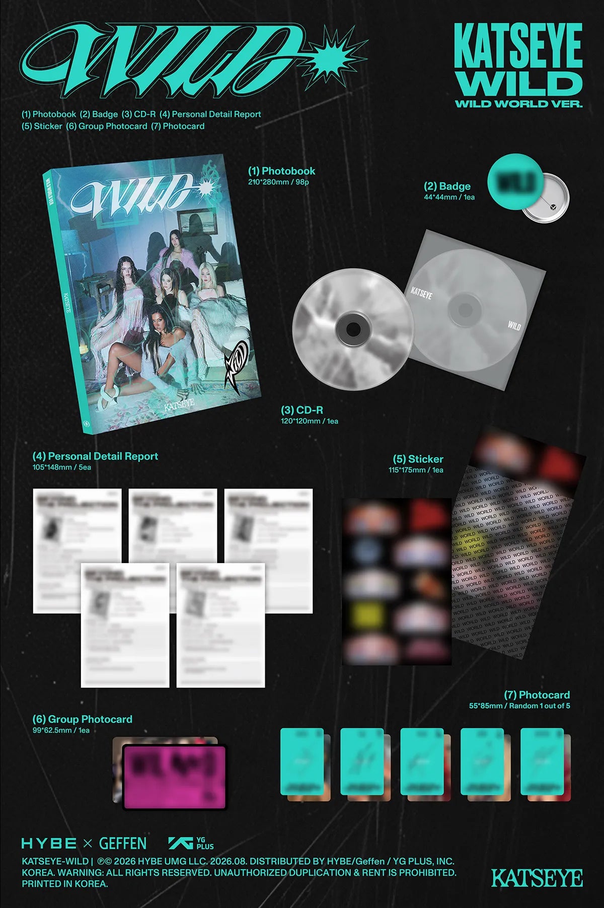 KATSEYE - [STUDIO CHOOM GIFT] 'WILD' - WEVERSE POB