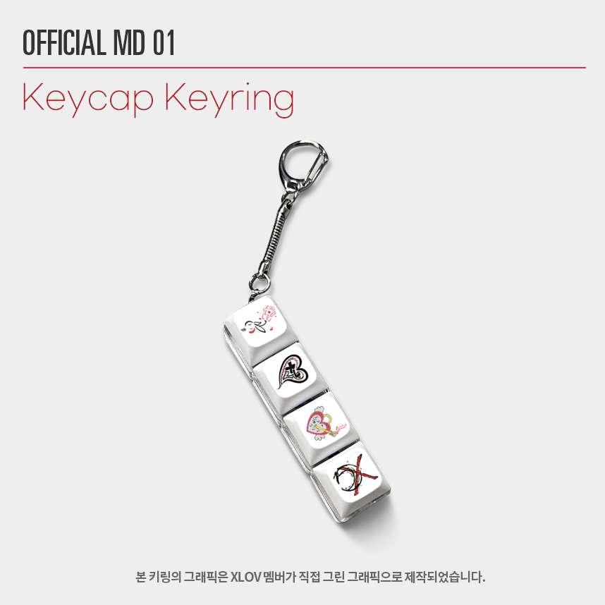 [PRE-ORDER] XLOV - 2ND FAN FANMEETING 'CLOXE 2U' Official MD [01. KEYCAP KEYRING]