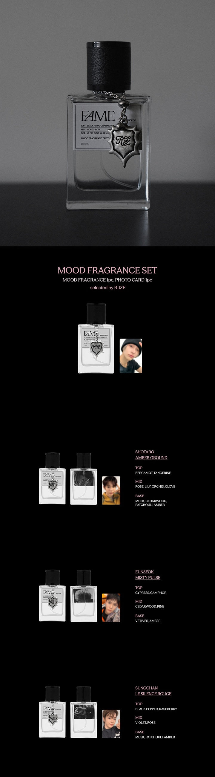 [PRE-ORDER] RIIZE -  MOOD FRAGRANCE [SILENCE INSIDE THE FAME MD]