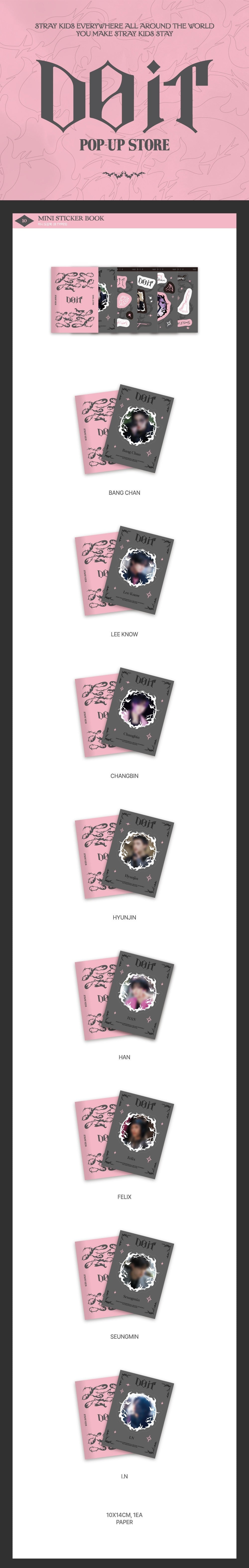 [PRE-ORDER] STRAY KIDS - MINI STICKER BOOK [DO IT POP-UP MD]
