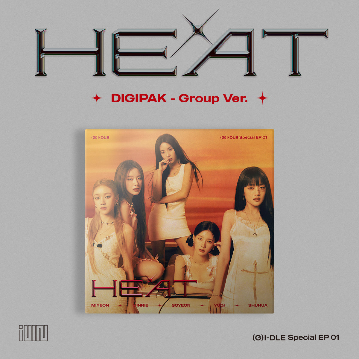 (G)I-DLE - HEAT (DIGIPAK - GROUP VER.) (SPECIAL ALBUM)