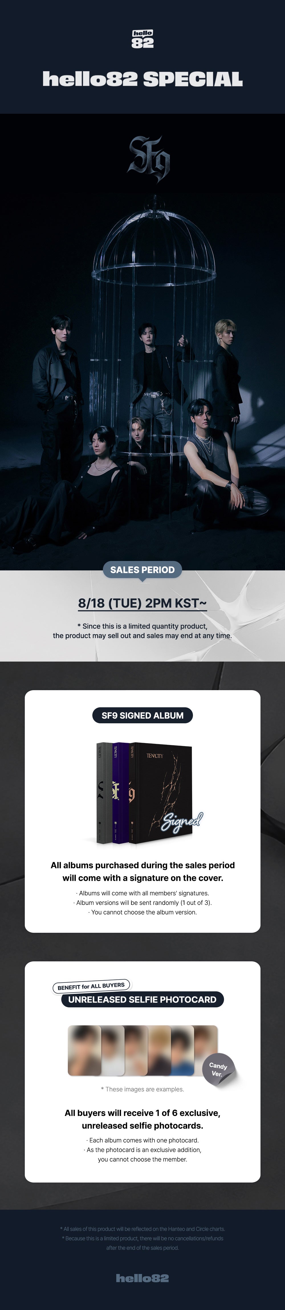 [Signed] SF9 - 2nd Album [TENACITY]