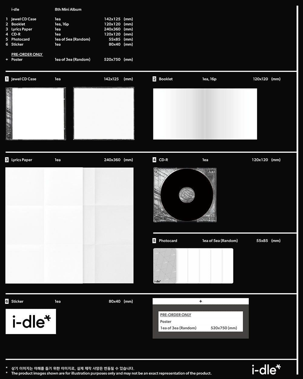 PRE-ORDER] (G)I-DLE - i-dle (Special Jewel Ver.) + APPLEMUSIC POB PHO