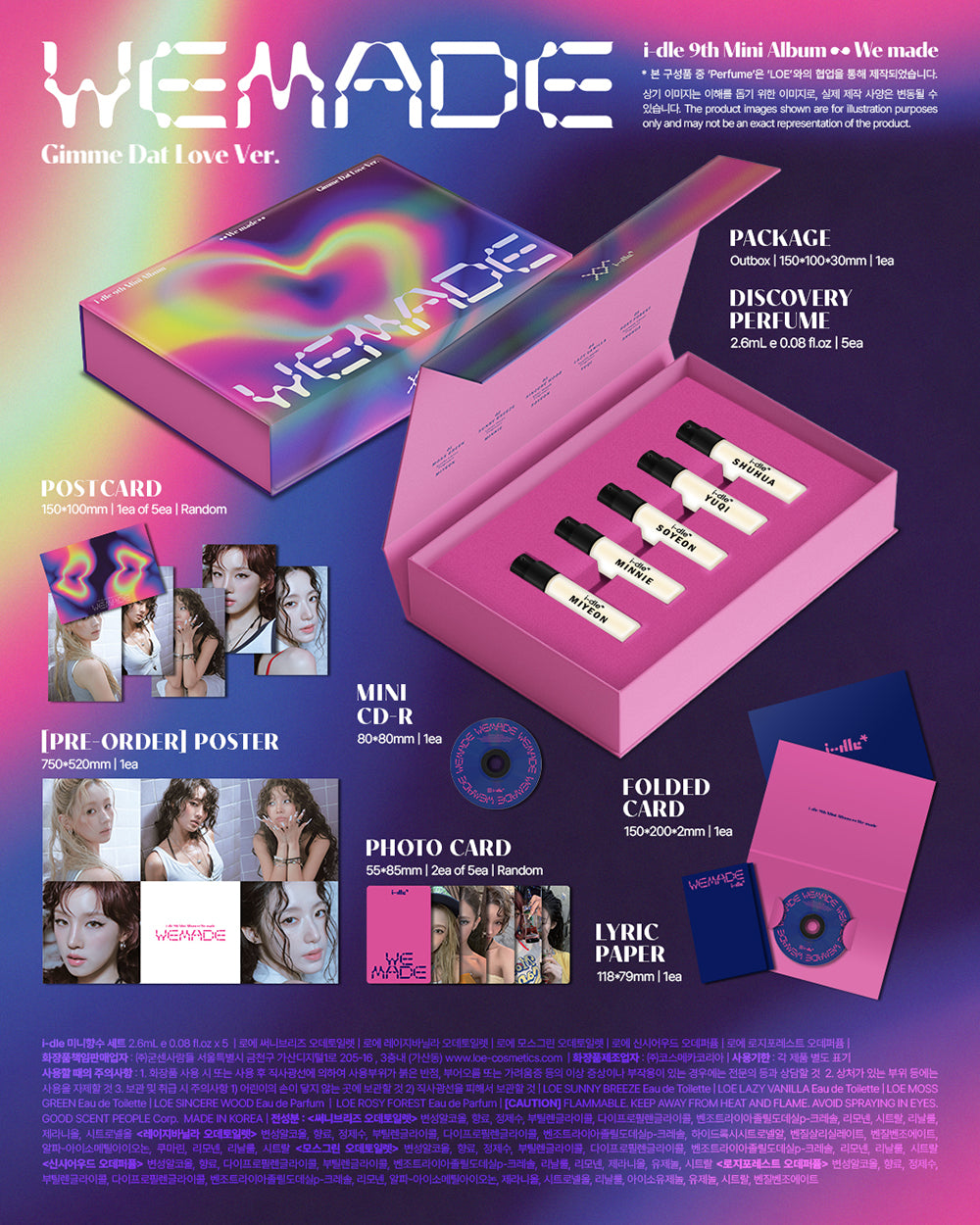 I-DLE - 9TH MINI ALBUM [WE MADE] (GIMME DAT LOVE VER. / C VER.)