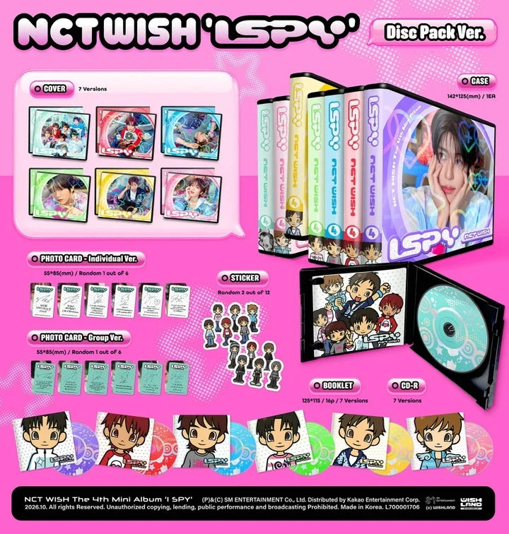 NCT WISH - 4TH MINI ALBUM [I SPY] (DISC PACK VER.)