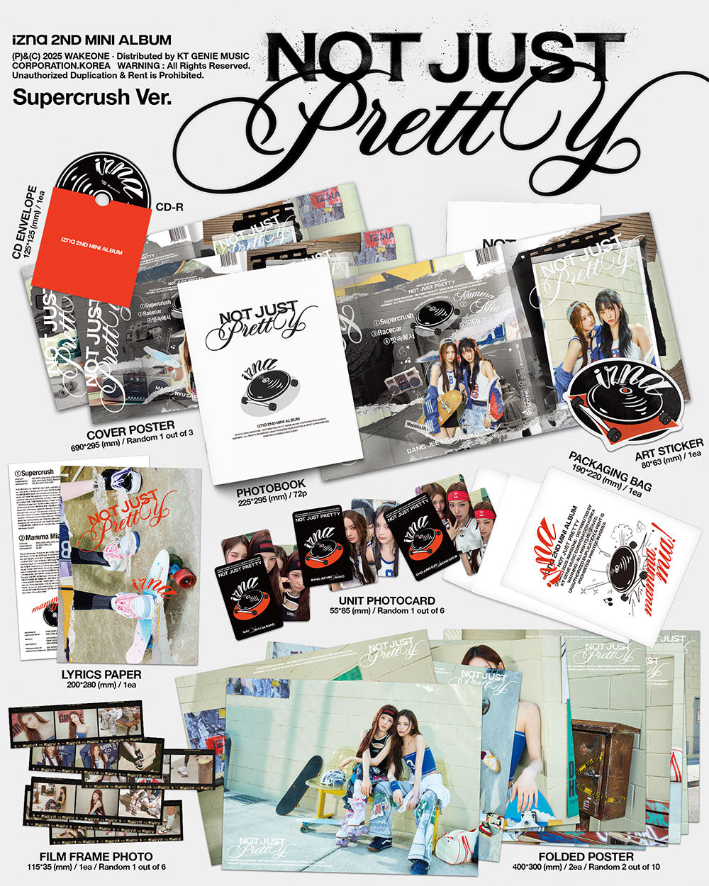 IZNA - NOT JUST PRETTY (POSTERBOOK SUPERCRUSH VER.) [2ND MINI ALBUM]