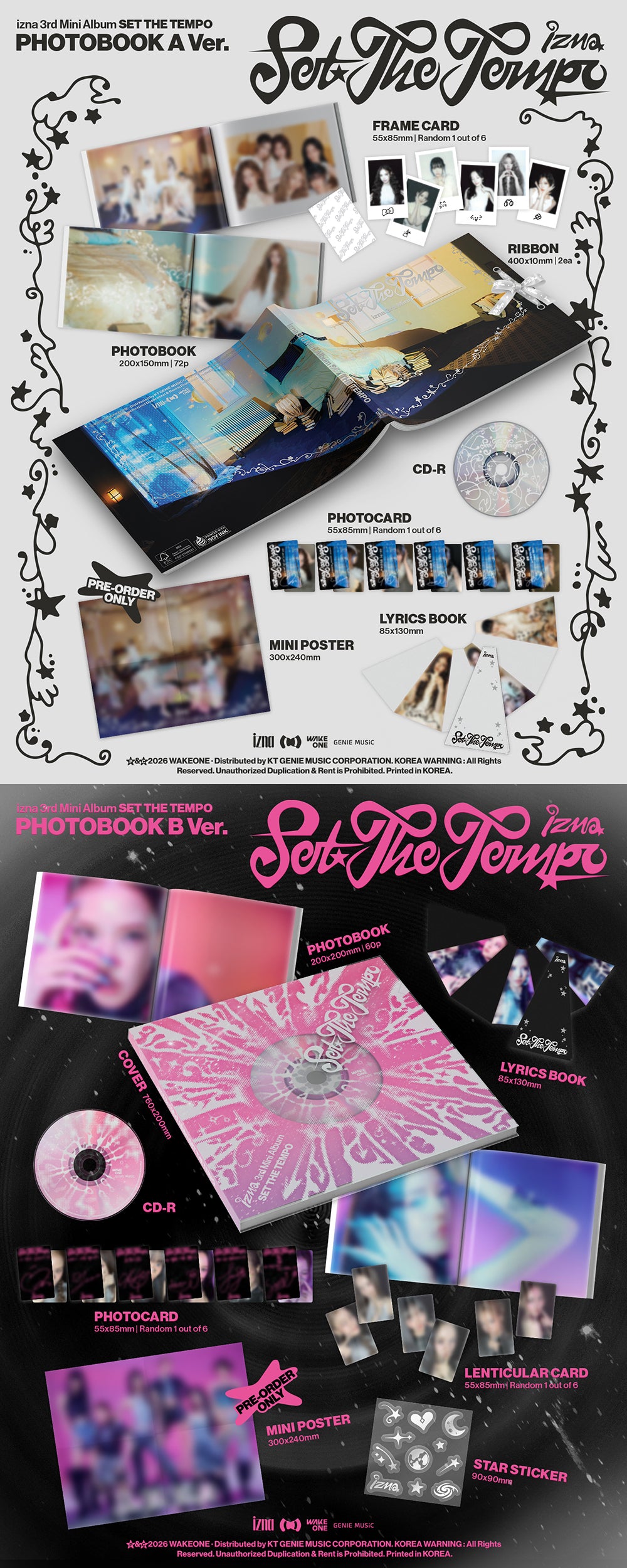IZNA - 3RD MINI ALBUM [SET THE TEMPO] PHOTOBOOK VER.
