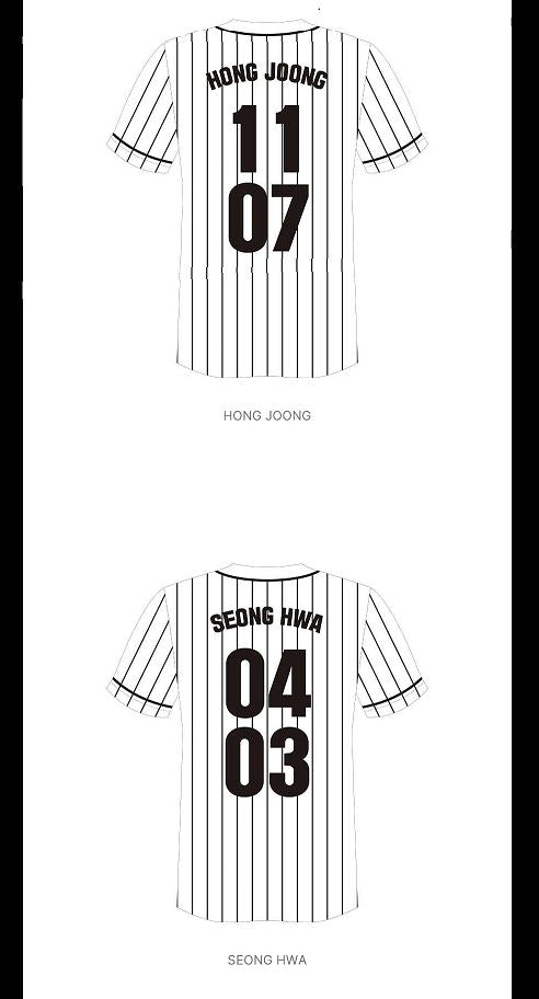 ATEEZ - BASEBALL JERSEY - 2024 WORLD TOUR OFFICIAL MD