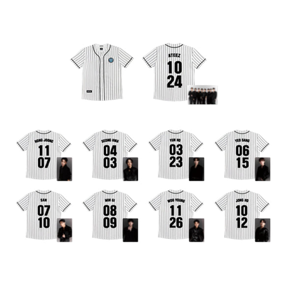 ATEEZ - BASEBALL JERSEY - 2024 WORLD TOUR OFFICIAL MD