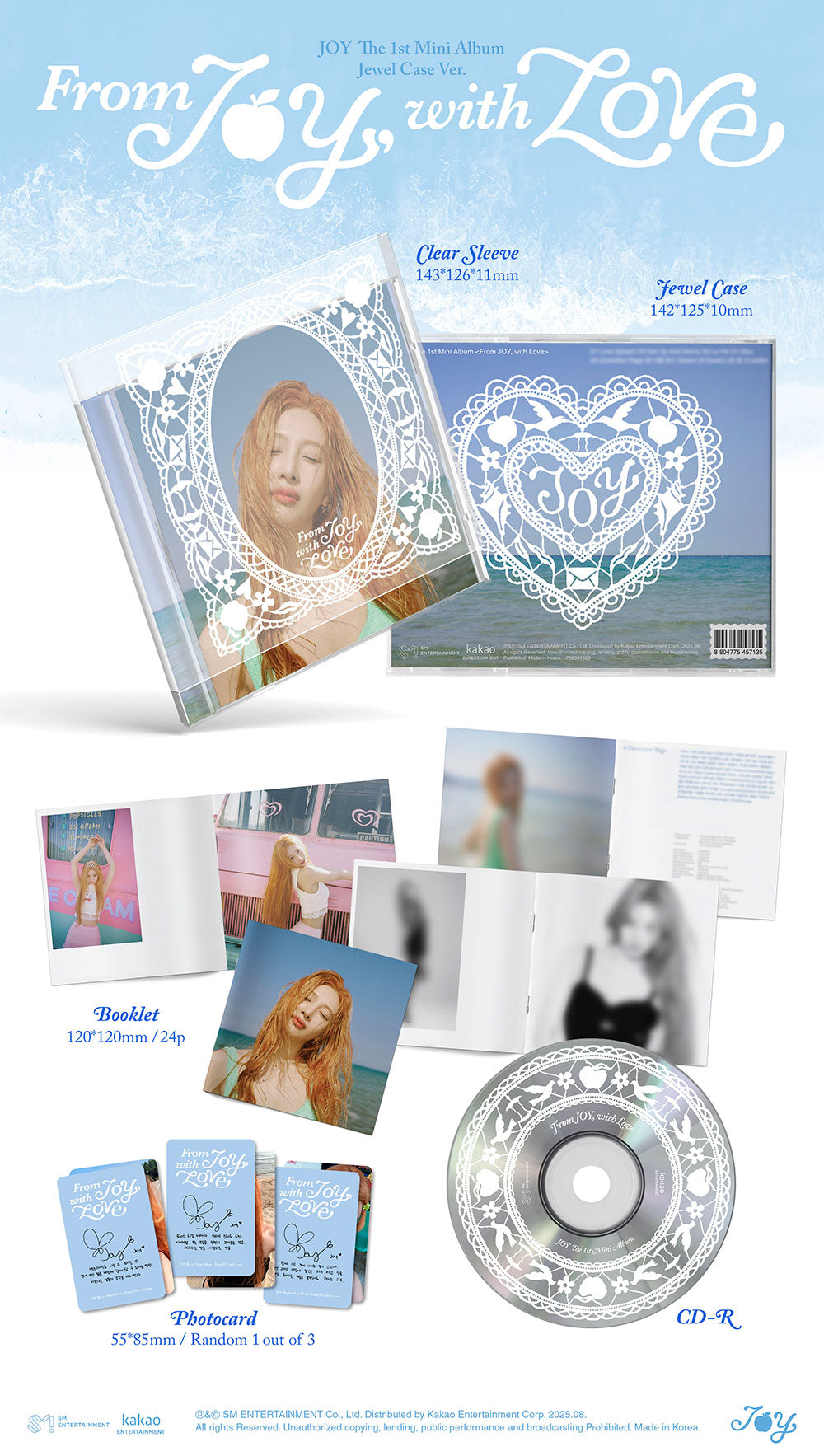 JOY (RED VELVET) - FROM JOY, WITH LOVE (JEWEL CASE VER.) [1ST MINI ALBUM]