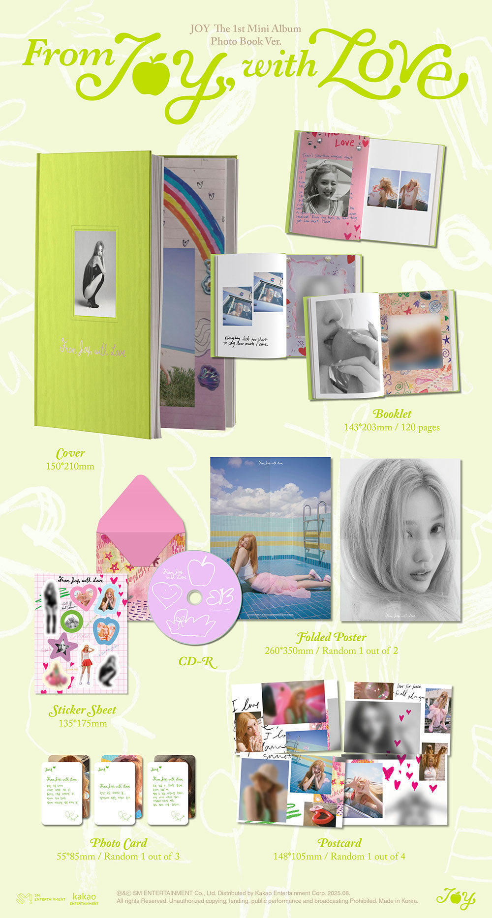 JOY (RED VELVET) - FROM JOY, WITH LOVE (PHOTOBOOK VER.) [1ST MINI ALBUM]