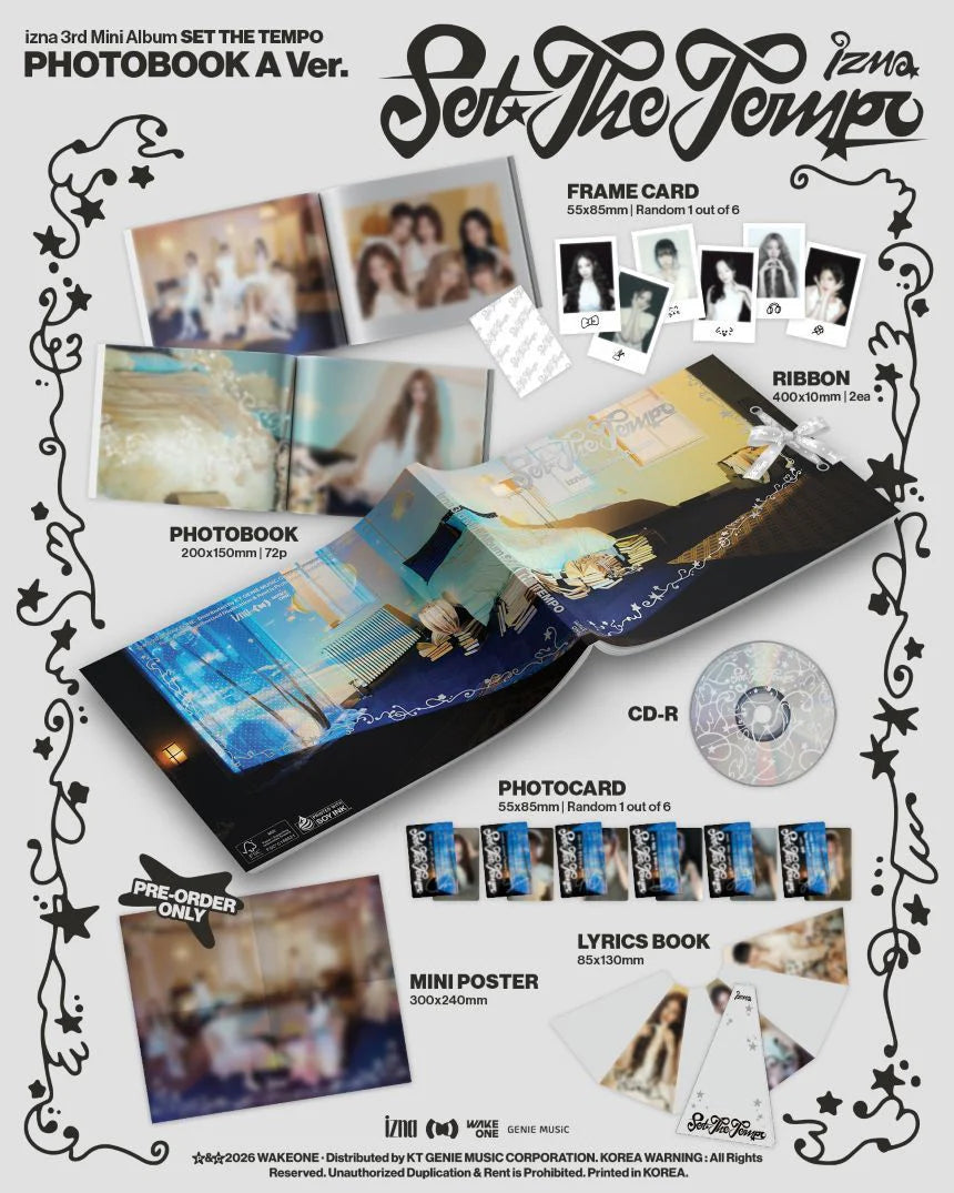 IZNA - 3RD MINI ALBUM [SET THE TEMPO] PHOTOBOOK VER. – TOKKI-SHOP
