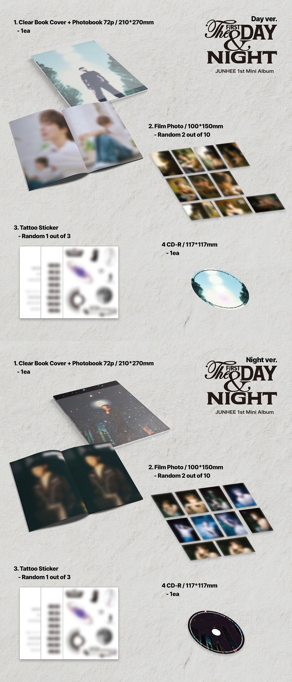 JUNHEE (ACE) - THE FIRST DAY &amp; NIGHT (1ST MINI ALBUM)