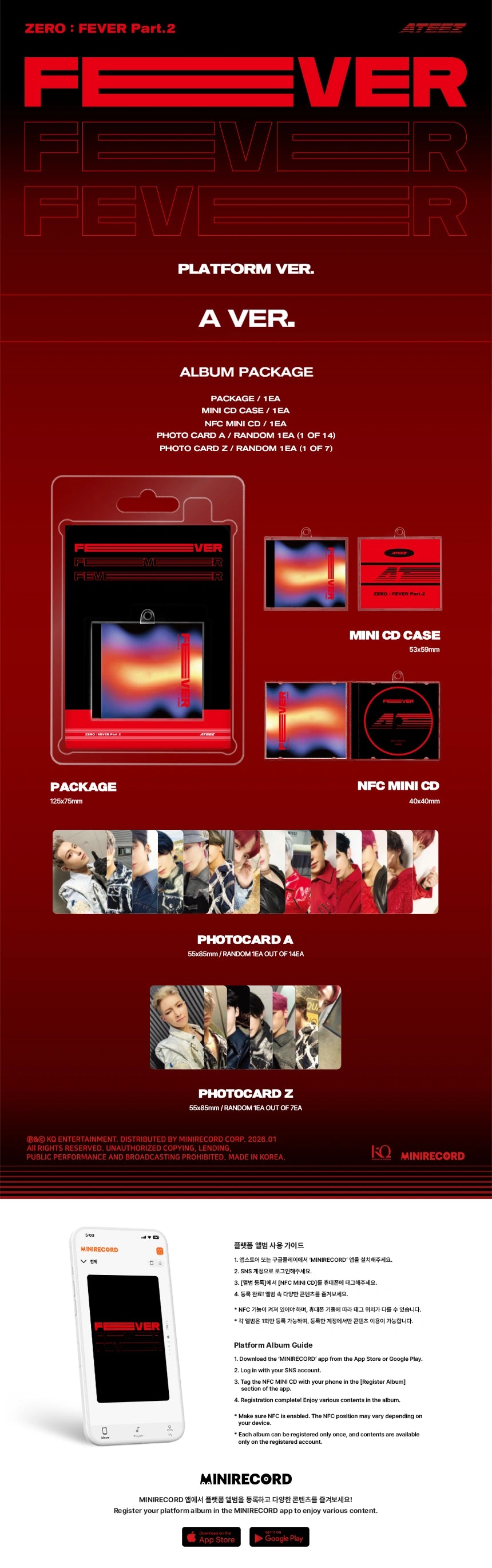 ATEEZ - [ZERO : FEVER Part 2] (REPACKAGE PLATFORM VER.)
