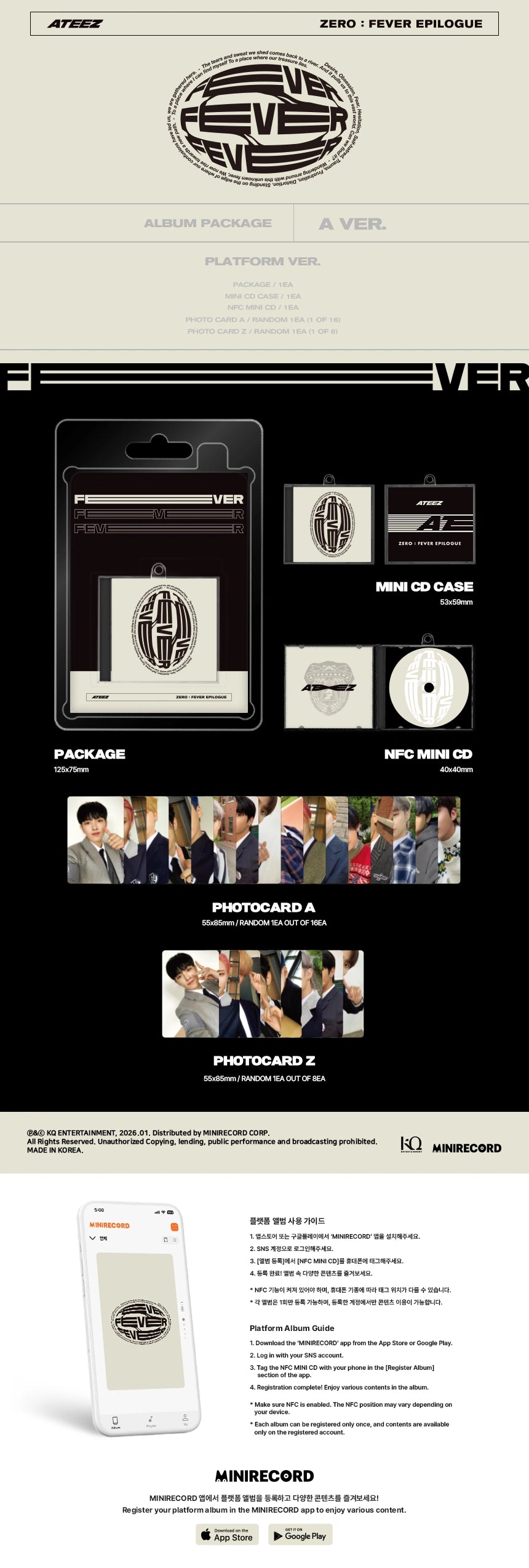 ATEEZ - [ZERO : FEVER EPILOGUE] (REPACKAGE PLATFORM VER.)