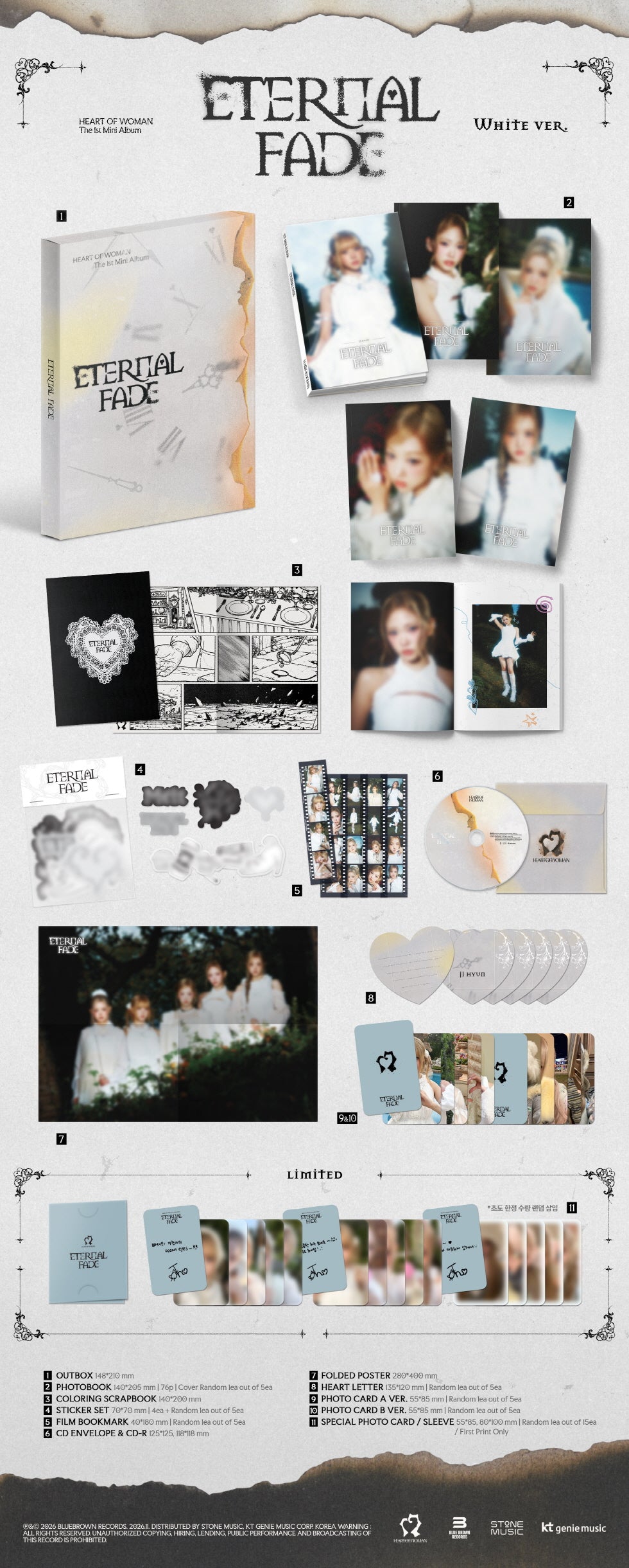 HEART OF WOMAN - 1ST MINI ALBUM [ETERNAL FADE]