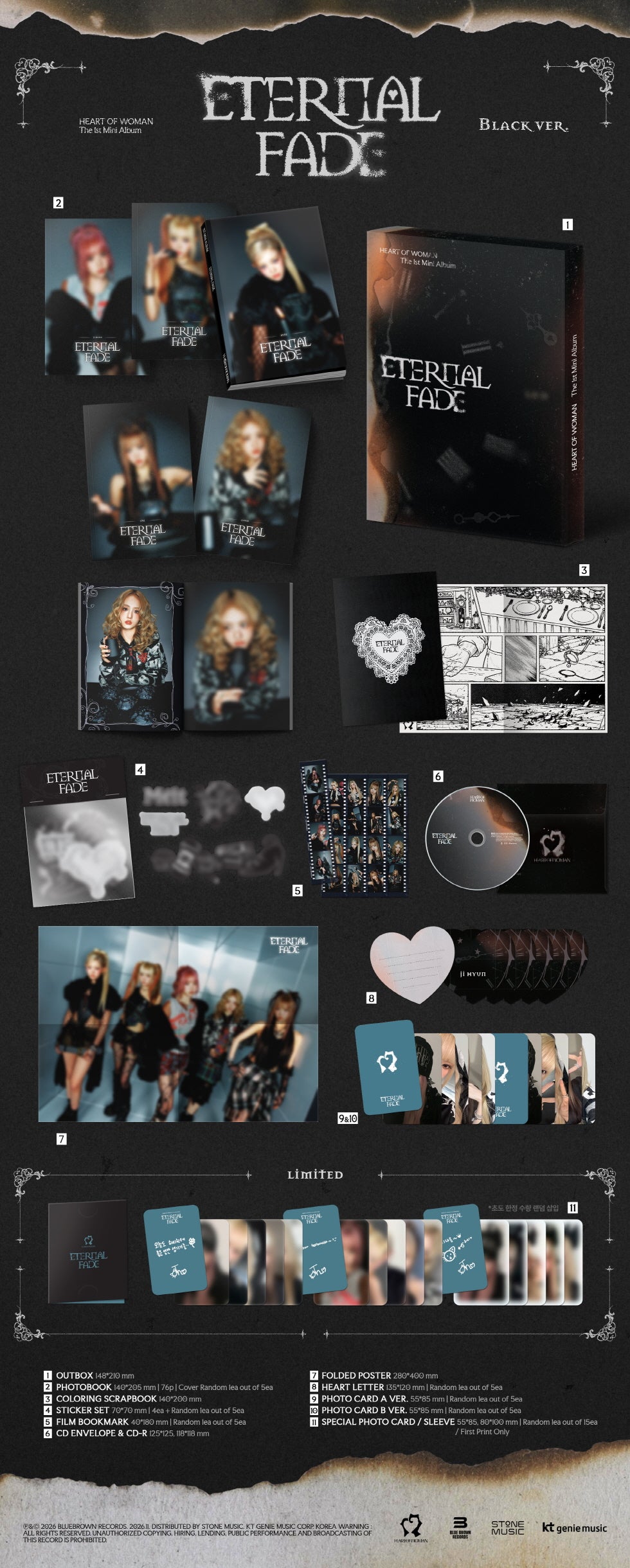 HEART OF WOMAN - 1ST MINI ALBUM [ETERNAL FADE]