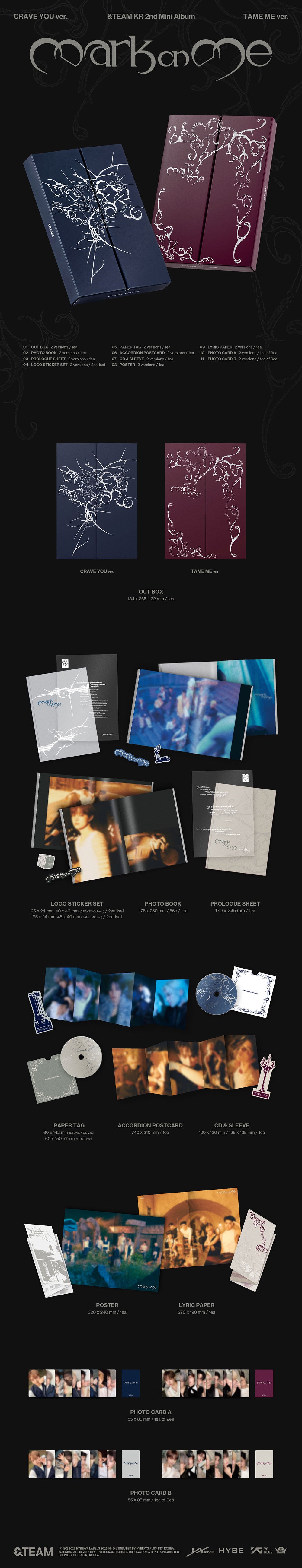 &TEAM - MARK ON ME (2ND KOREAN MINI ALBUM)